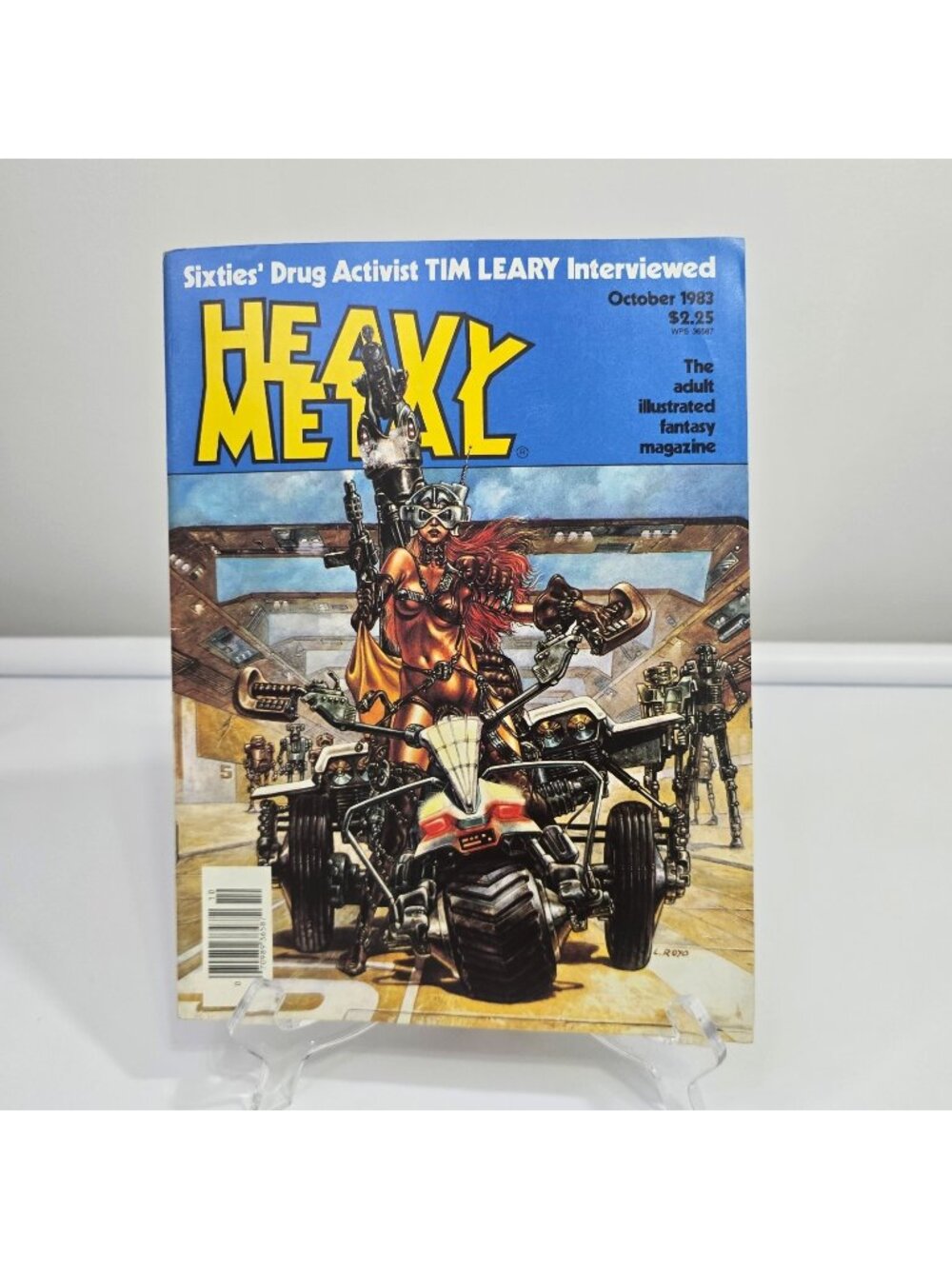 Heavy Metal Magazine October 1983 Tim Leary Interview L Royo Cover Art Vintage